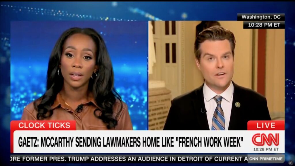WATCH: Matt Gaetz Humiliates Clueless CNN Anchor After She Gets a Fact Wrong While Trying to Ambush Him - Then She Ends the Interview | The Gateway Pundit