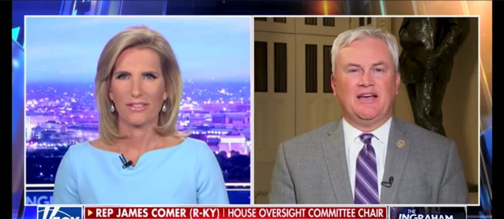 DCNF - Comer Ingraham Biden IRS - Featured