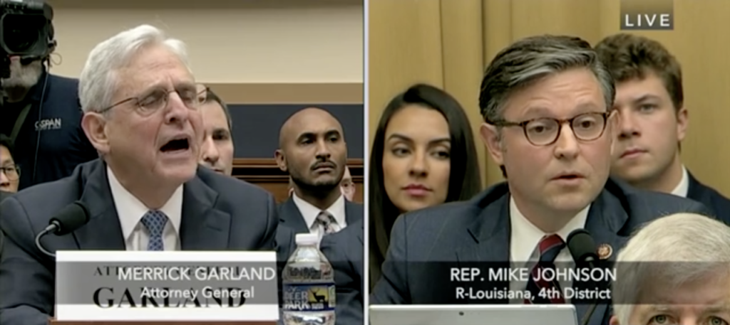 Merrick Garland Mike Johnson