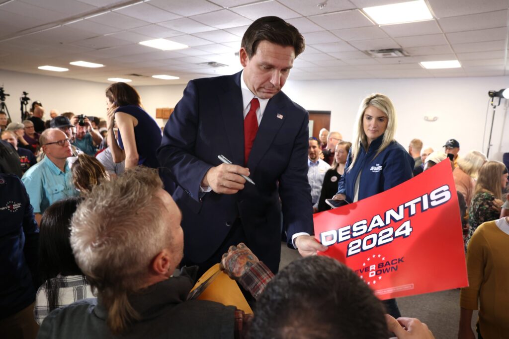 Presidential Candidate Ron DeSantis Campaigns In Iowa