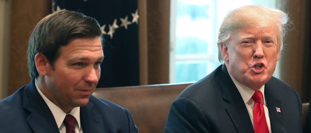 President Trump Meets With Governors-Elect In The Cabinet Room Of White House