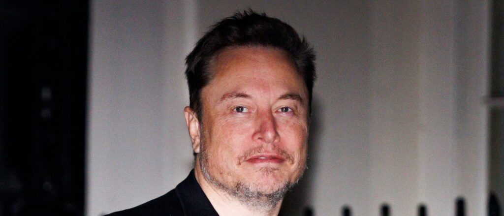 Elon Musk Arrives At Downing Street Before Livestream Chat With Rishi Sunak