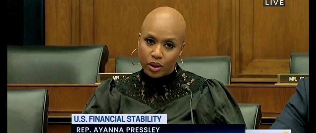 DCNF - Pressley Yellen Racism Banking - Featured