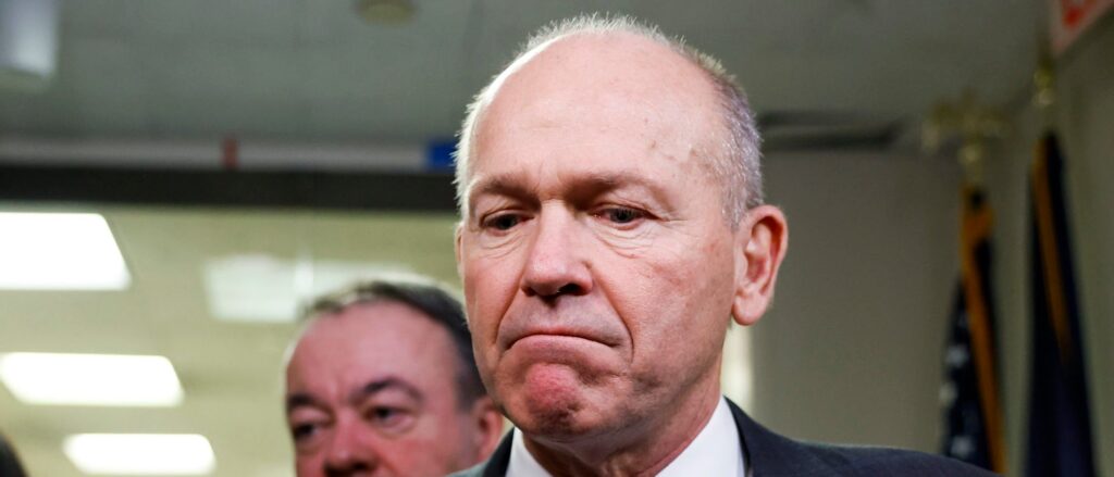 Boeing CEO Dave Calhoun Meets With Lawmakers On Capitol Hill