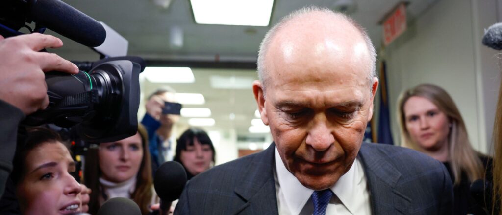 Boeing CEO Dave Calhoun Meets With Lawmakers On Capitol Hill