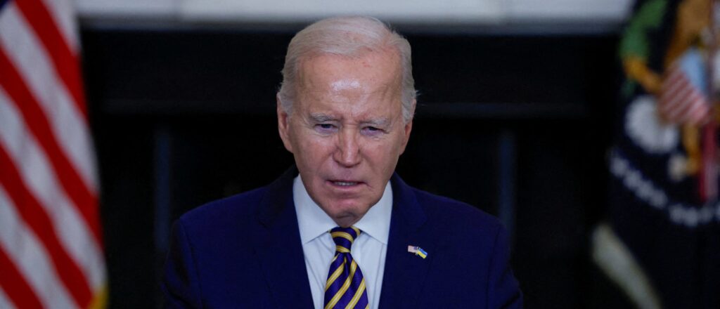 U.S. President Biden delivers remarks urging Congress to pass the Emergency National Security Supplemental Appropriations Act, in Washington