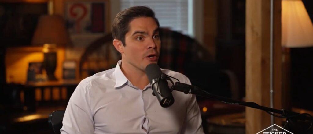 Salame spoke to Tucker Carlson in an interview released Wednesday. [Screenshot/X/TuckerCarlson]