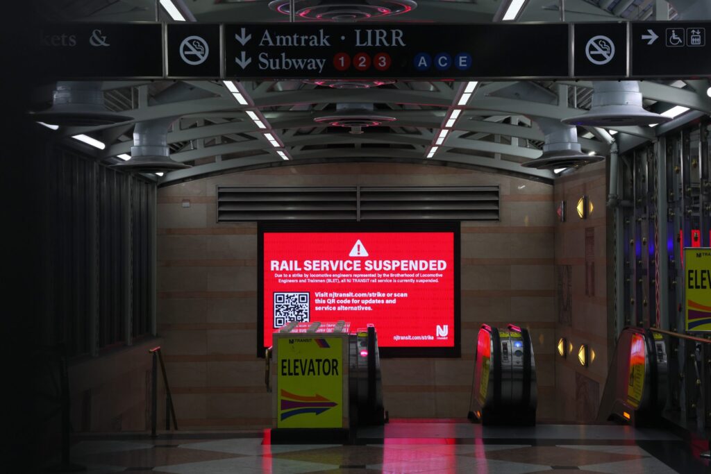 Union Strike Shuts Down Trains Used By Up To 350,000 New Jersey Commuters