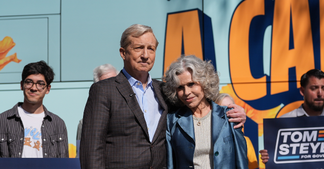 California Democrat Gubernatorial Candidate Tom Steyer Donated to Jane Fonda’s PAC Prior to Her Endorsement