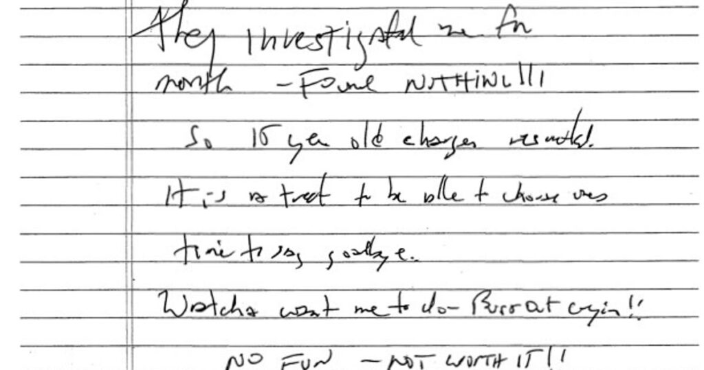 Apparent Jeffrey Epstein Suicide Note Unsealed By Federal Judge