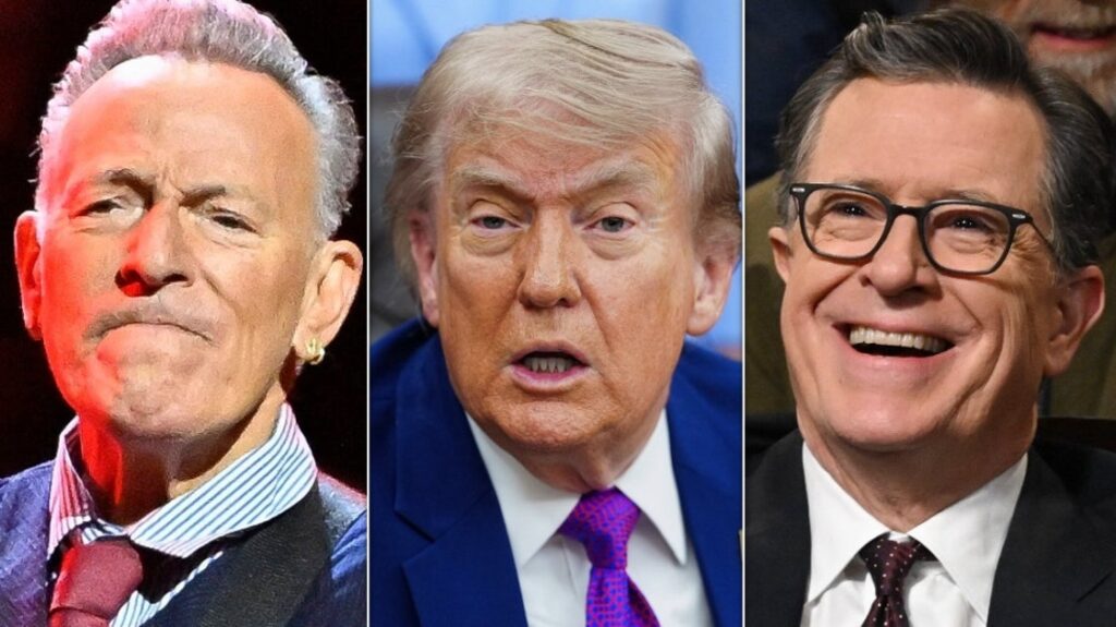 Bruce Springsteen Blasts Trump And CBS Owners In Fiery Colbert Show Appearance Bruce Springsteen Blasts Trump And CBS Owners In Fiery Colbert Show Appearance