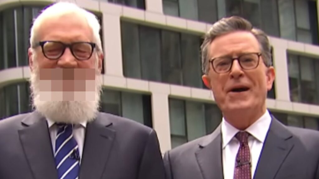 David Letterman Sends Off Colbert With Wild Stunt And R-Rated Message To CBS
