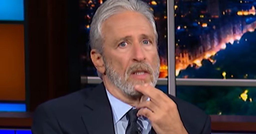 Jon Stewart Drops Brutal Line About CBS On Colbert’s ‘Late Show’ As It Winds Down Jon Stewart Drops Brutal Line About CBS On Colbert’s ‘Late Show’ As It Winds Down