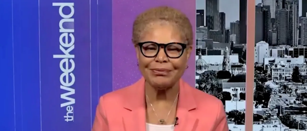 Karen Bass Pitches Second-Term Goal Showing Lights Are Truly Out In LA Karen Bass Pitches Second-Term Goal Showing Lights Are Truly Out In LA