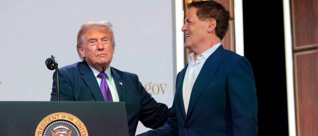 Mark Cuban Working With President Trump To ‘Reduce Stress Of American People’ After Previously Campaigning Against Him Mark Cuban Working With President Trump To ‘Reduce Stress Of American People’ After Previously Campaigning Against Him