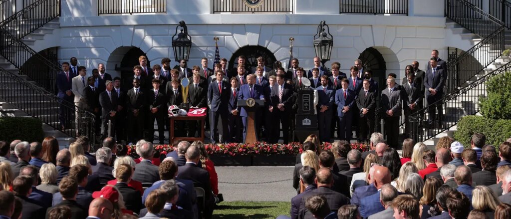 President Trump Hosts National Champion Indiana At White House