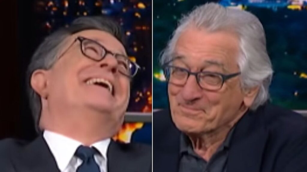 Robert De Niro Hijacks 1 Of Colbert’s Final Bits With Brutal Trump Line Robert De Niro Hijacks 1 Of Colbert’s Final Bits With Brutal Trump Line
