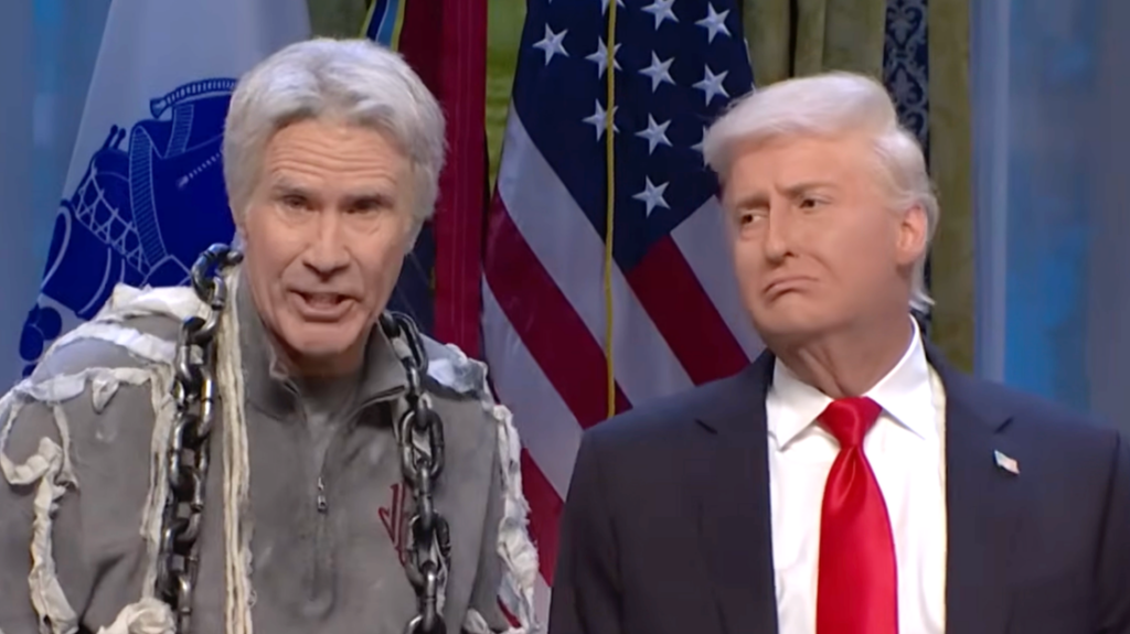 Trump Gets A Visit From Will Ferrell's Jeffrey Epstein In Dark 'SNL' Cold Open