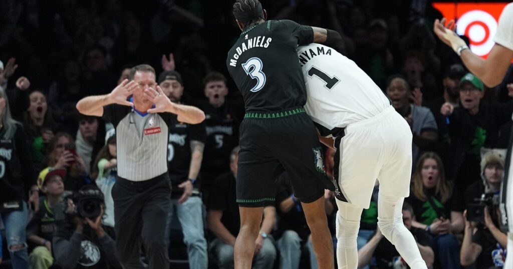 Victor Wembanyama Ejected From Spurs-Wolves Game 4 For Flagrant 2 Foul