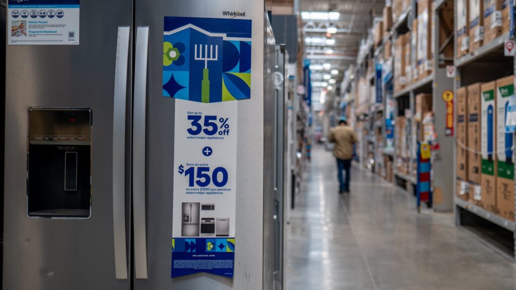 Whirlpool says Iran war causing 'recession-level industry decline.' The shares are down 12%