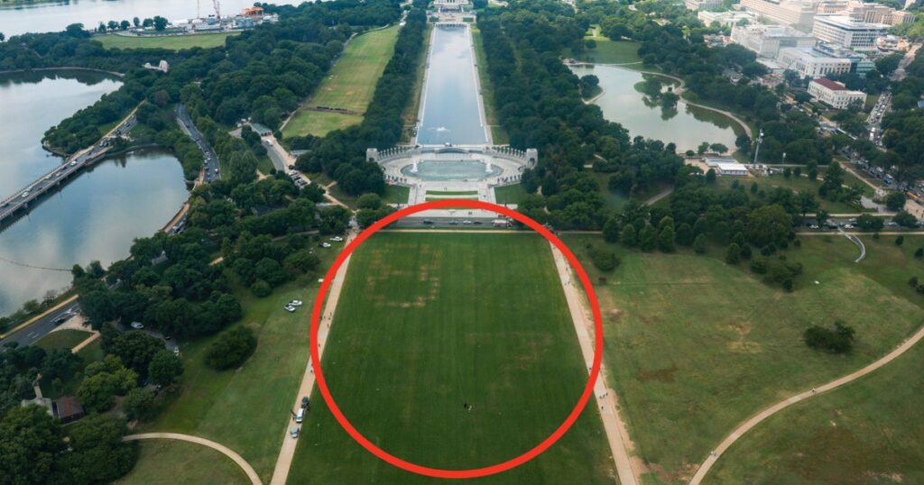 Authorities Investigate Huge ‘8647’ Marking On Grounds Of National Mall In Washington Authorities Investigate Huge '8647' Marking On Grounds Of National Mall In Washington