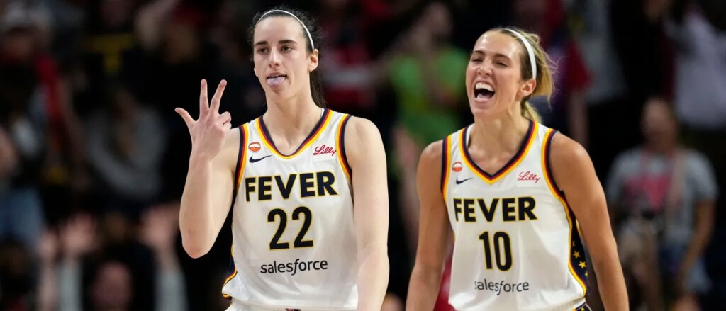 Caitlin Clark Knocks Down Game-Winning Bomb To Give Fever Bananas Last-Second Victory Against Mystics Caitlin Clark Knocks Down Game-Winning Bomb To Give Fever Bananas Last-Second Victory Against Mystics