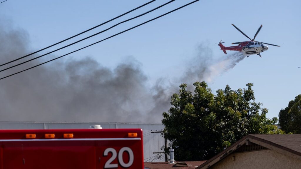 LA Mayor Karen Bass Declares Emergency As Boyle Heights Warehouse Fire Spreads Smoke Across Region LA Mayor Karen Bass Declares Emergency As Boyle Heights Warehouse Fire Spreads Smoke Across Region