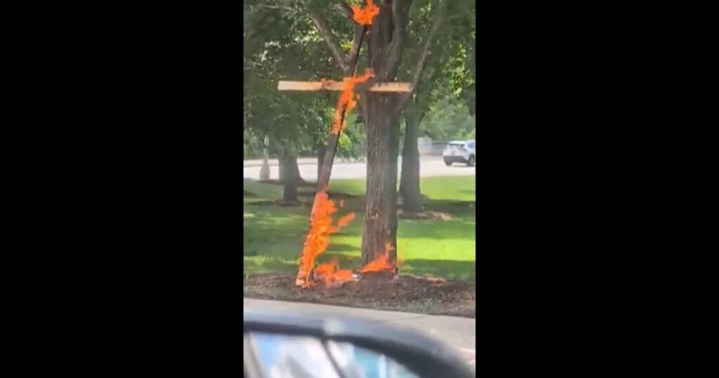 Man Who Burned Cross In Chicago Park Charged With Hate Crime Man Who Burned Cross In Chicago Park Charged With Hate Crime