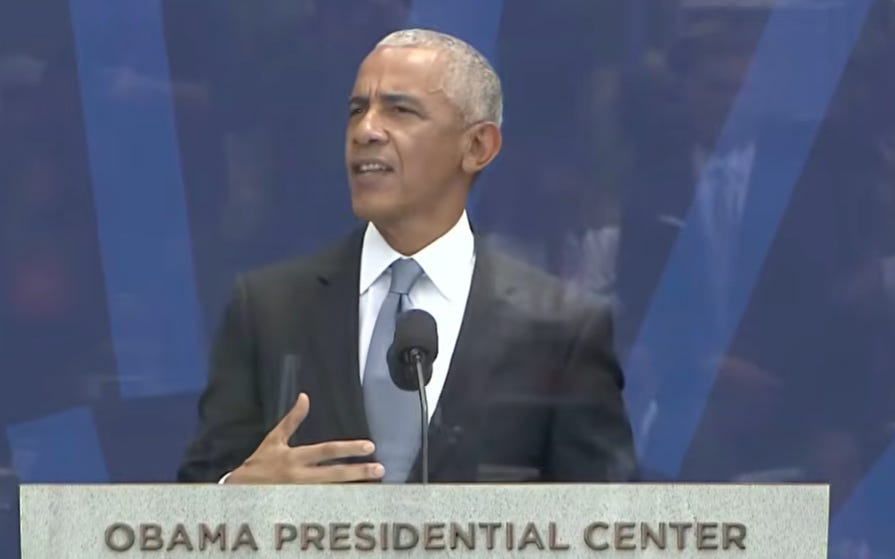 Obama Disgraces Trump While Opening His Presidential Center Obama Disgraces Trump While Opening His Presidential Center