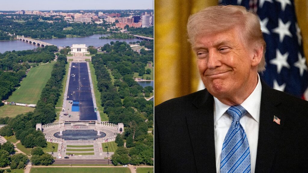Trump Is Spending Millions To Paint Reflecting Pool Blue. It Will Likely Still Look Terrible Trump Is Spending Millions To Paint Reflecting Pool Blue. It Will Likely Still Look Terrible