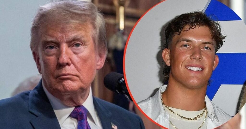 Trump Praises 'Handsome' Giants QB Jaxson Dart Amid Locker Room Drama