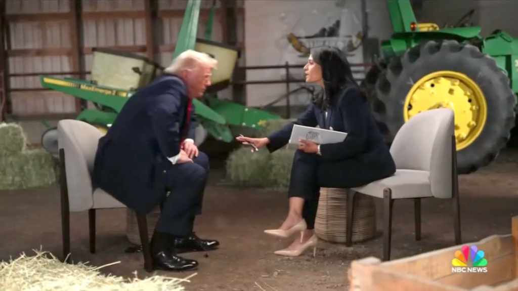 Trump Storms Out Of 'Meet The Press' Interview When Kristen Welker Challenges His Claims