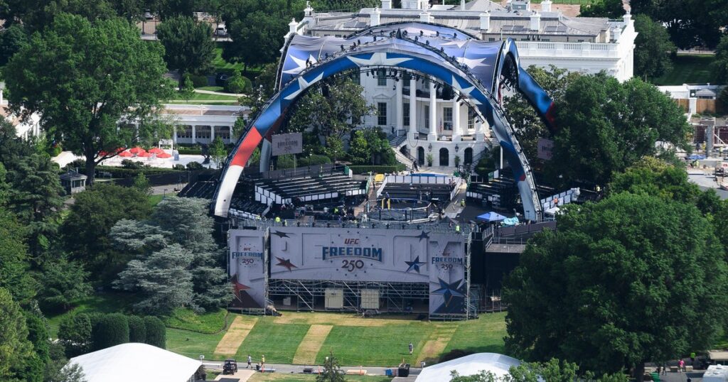 White House Requires $60M, 7 Federal Agencies For Trumps UFC Fight Staging White House Requires $60M, 7 Federal Agencies For Trumps UFC Fight Staging