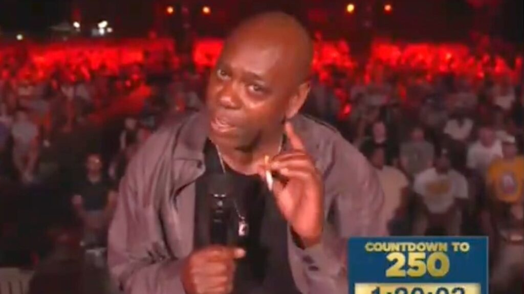 Dave Chappelle Answers ‘Loaded Question’ About America Dave Chappelle Answers 'Loaded Question' About America