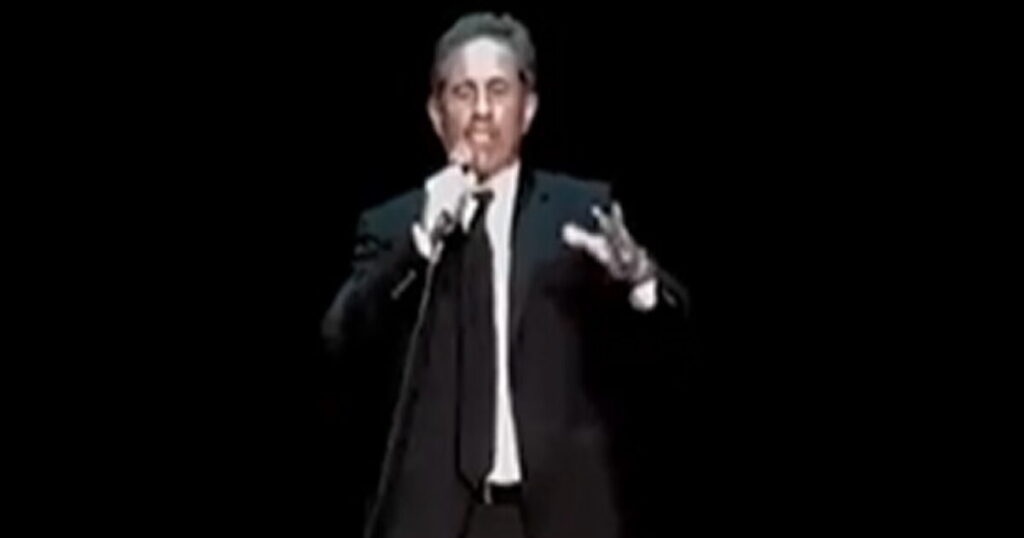 Jerry Seinfeld Artfully Deals With ‘Free Palestine’ Nutjobs Who Showed Up to Heckle His Show (VIDEO) * The Gateway Pundit * by Mike LaChance Jerry Seinfeld Artfully Deals With ‘Free Palestine’ Nutjobs Who Showed Up to Heckle His Show (VIDEO) * The Gateway Pundit * by Mike LaChance