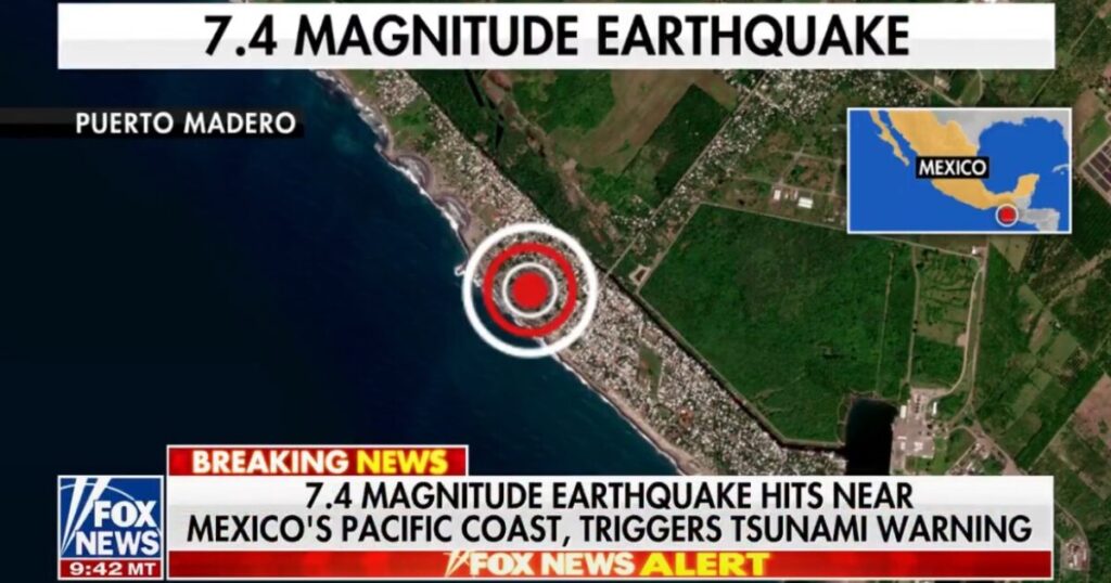 Powerful Magnitude 7.4 Earthquake Strikes Off Coast of Mexico, Guatemala Border – Tsunami Warning (VIDEO) * The Gateway Pundit * by Cristina Laila Powerful Magnitude 7.4 Earthquake Strikes Off Coast of Mexico, Guatemala Border – Tsunami Warning (VIDEO) * The Gateway Pundit * by Cristina Laila