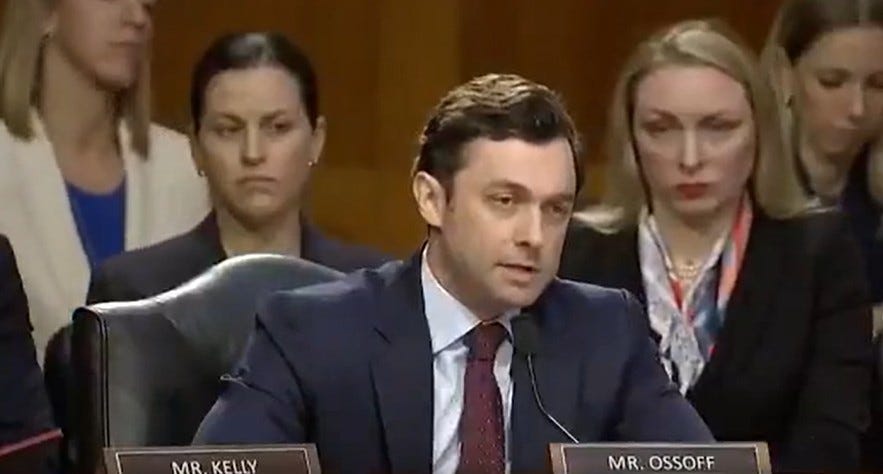 Sen. Jon Ossoff Destroys Trump DNI Pick Jay Clayton With One Question Sen. Jon Ossoff Destroys Trump DNI Pick Jay Clayton With One Question