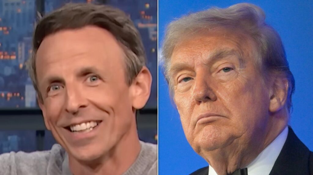 Seth Meyers Mocks Trump Over His Reaction To Epstein Story Award At White House Correspondents’ Dinner