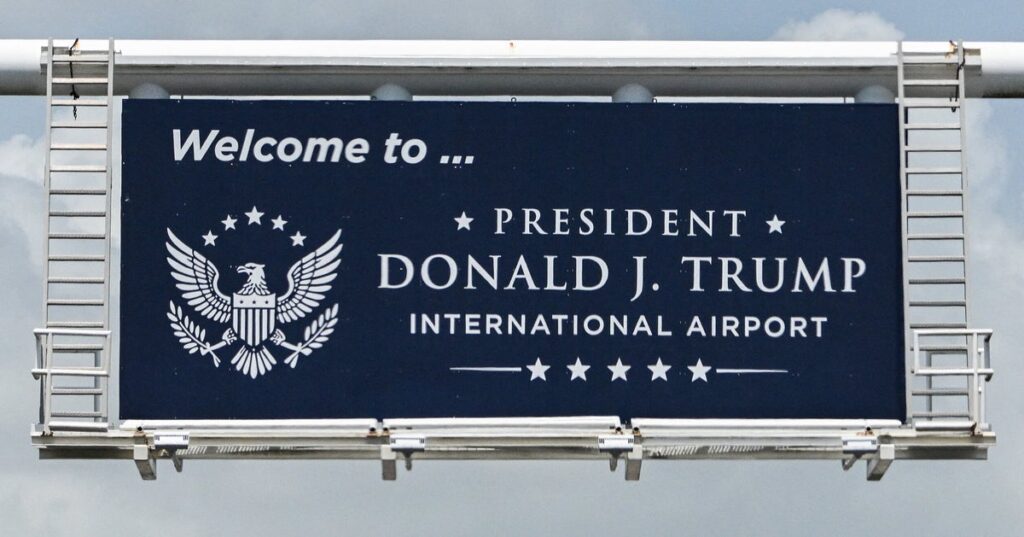 South Florida's Palm Beach Airport Has Officially Been Renamed — After Trump