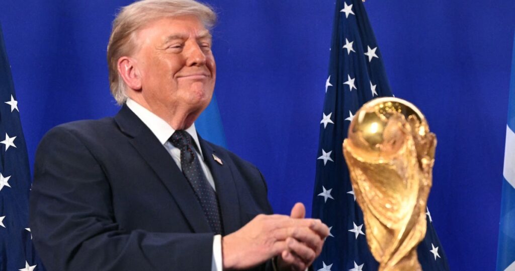 Trump To Present World Cup Trophy To Winner Of Argentina-Spain Final Trump To Present World Cup Trophy To Winner Of Argentina-Spain Final