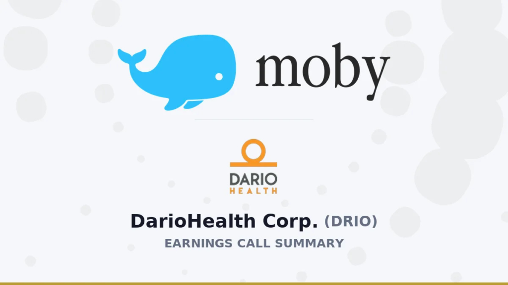 DarioHealth Corp. Q2 2026 Earnings Call Summary DarioHealth Corp. Q2 2026 Earnings Call Summary