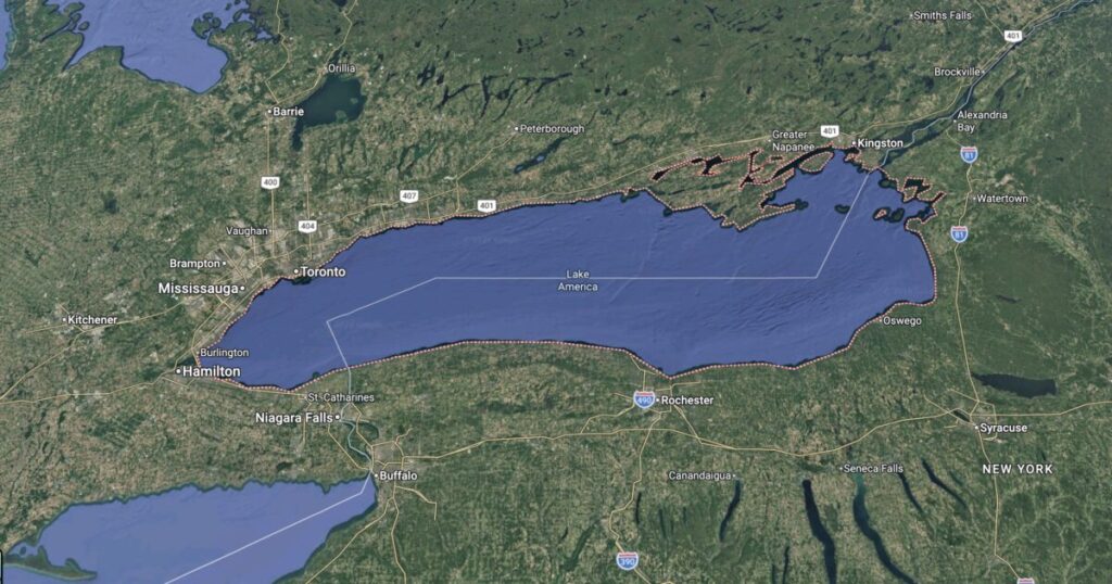 Google Maps Renames Lake Ontario ‘Lake America’ Following Trump Executive Order * The Gateway Pundit * by Ben Kew