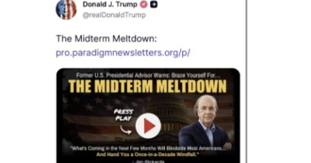 He Called the 2008 Crash – Now President Trump Just Shared His Newest Warning * The Gateway Pundit * by Promoted Post He Called the 2008 Crash – Now President Trump Just Shared His Newest Warning * The Gateway Pundit * by Promoted Post