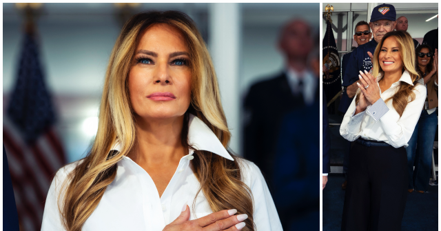Melania Trump Opts for Chic Louis Vuitton at Freedom 250 Grand Prix