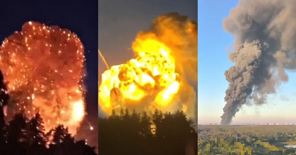Russia Changes Tactics, Submits Kiev to Three Straight Days of Drone and Missile Strikes – Weapons and Ammo Depot in Residential Area Is Struck, Burning for Hours (VIDEOS) Russia Changes Tactics, Submits Kiev to Three Straight Days of Drone and Missile Strikes – Weapons and Ammo Depot in Residential Area Is Struck, Burning for Hours (VIDEOS)