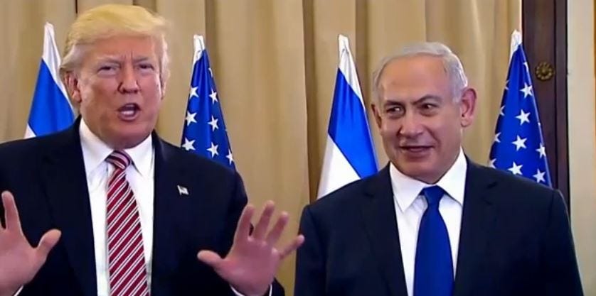 Trump Hid In A Catering Truck Because Netanyahu Scared Him Trump Hid In A Catering Truck Because Netanyahu Scared Him