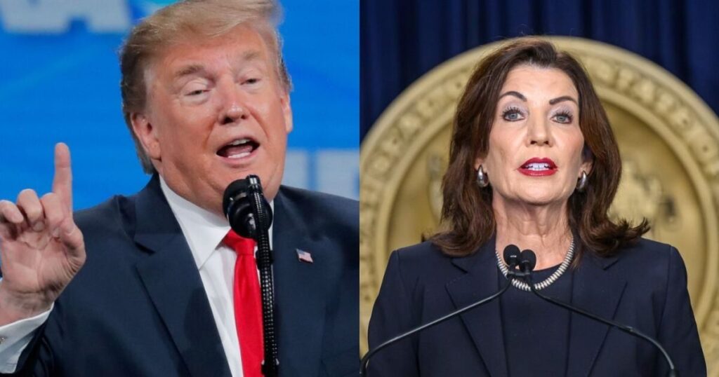 Trump Says Hochul ‘Doesn’t Care About New York’ and is ‘For Canada’ After She Declares New York Will Not Recognize Lake America Rename Trump Says Hochul ‘Doesn’t Care About New York’ and is ‘For Canada’ After She Declares New York Will Not Recognize Lake America Rename