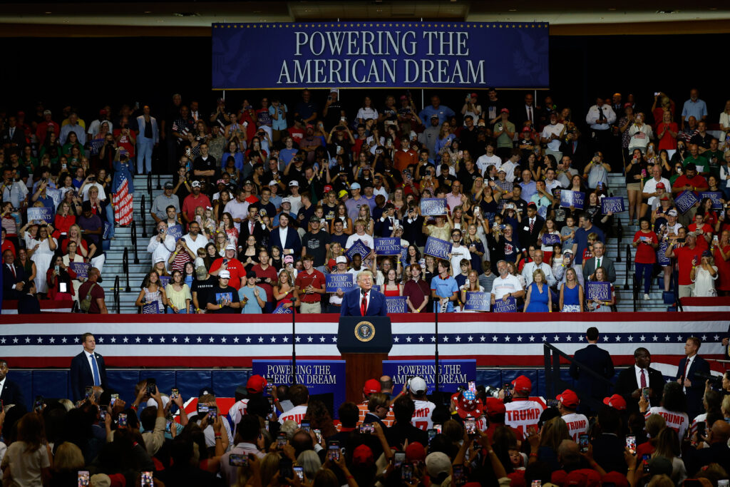 Trump’s biggest political event so far isn’t in a battleground state Trump’s biggest political event so far isn’t in a battleground state