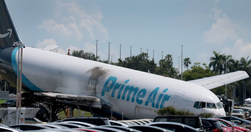 Amazon Pauses Operations With 21 Air After Miami Cargo Plane Crash Amazon Pauses Operations With 21 Air After Miami Cargo Plane Crash