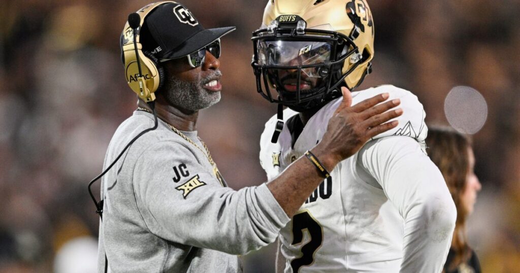 Colorado Football Coach Deion Sanders Prays in Tongues During Postgame Press Conference (VIDEO) * The Gateway Pundit * by Anthony Scott Colorado Football Coach Deion Sanders Prays in Tongues During Postgame Press Conference (VIDEO) * The Gateway Pundit * by Anthony Scott